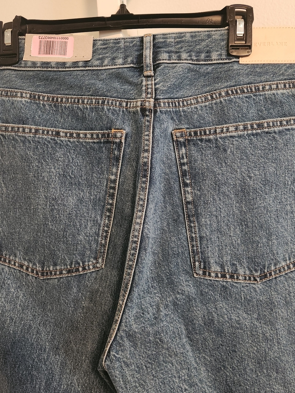 Everlane Curvy 90s Cheeky Straight Jean Organic Cotton Size 31 Med Wash - Picture 4 of 16